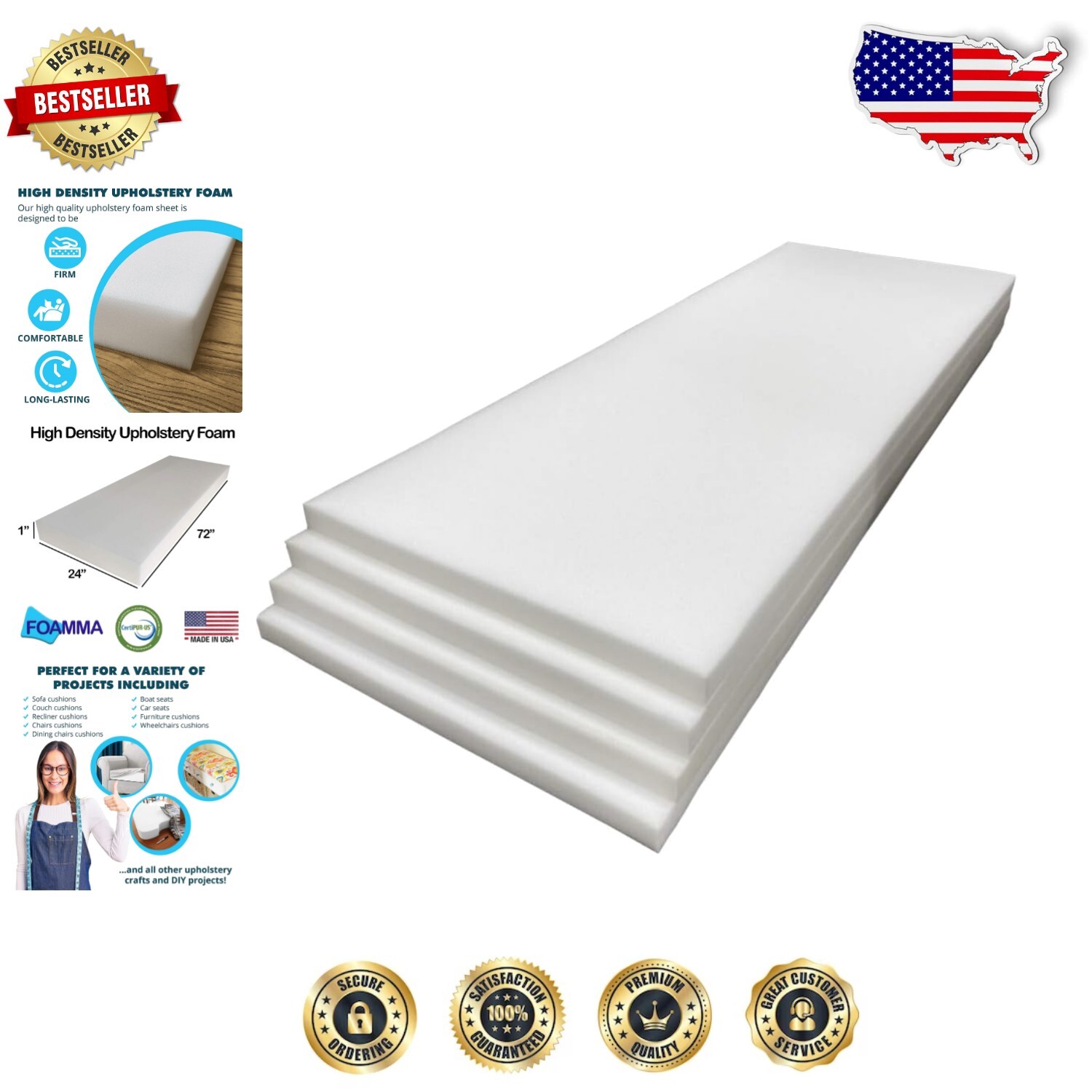 High Density Upholstery Foam - 1