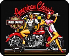 Harley Davidson "American Classics" Pinup Girl Computer / Laptop Mouse Pad