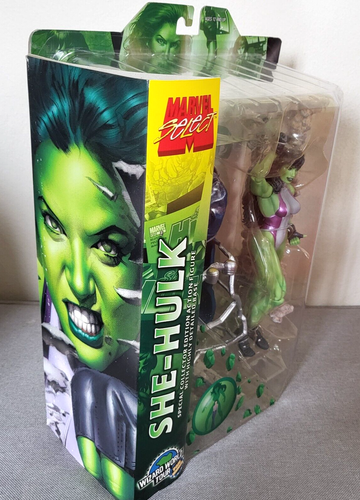 Figura de acción exclusiva Diamond Select Marvel SHE-HULK Wizard World Con nueva - Imagen 4 de 14