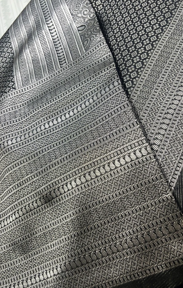 Sari tradicional indio boda sari diseñador Bollywood fiesta ropa étnica Eid Foto 4 de 4