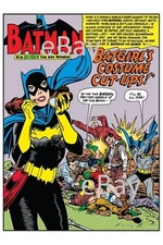 BATMAN #371 SPLASH PAGE PRINT Batgirl's Costume Cut-Ups