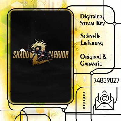 Shadow Warrior 2 - PC - [Blitzversand / Steam Key / Deutsch] Dt. Händler