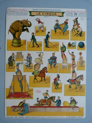 A 5 ORIGINAL DECOUPAGE PRO FAMILIA LE CIRQUE CE N EST PAS UNE COPIE