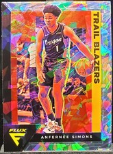 2020-21 Panini Flux Anfernee Simons Cracked Ice #148 Trail Blazers C068