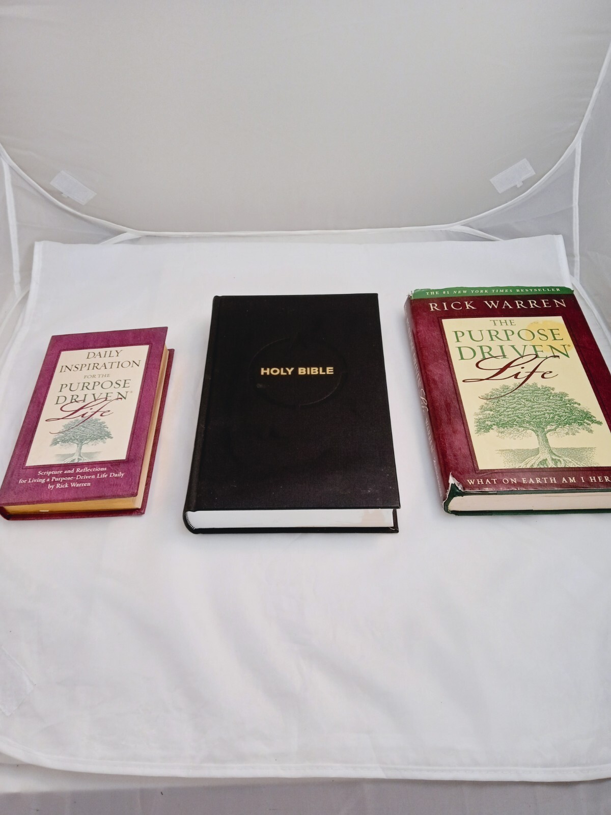 Lot of 3 The Purpose Driven Life Book, Personal Inspiration & Bible -  Warren HC