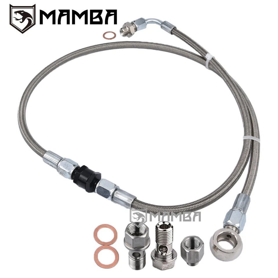 Turbo Oil & Water Line Kit Ford Falcon BA BF XR6 FPV UTE GT3576R GT3582R GT3584R - image 4 of 4