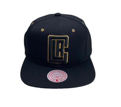 L-A Clippers Core basic black Mitchell &ness Snapback cap hat
