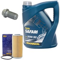 MotoröL Set 20W-50 5 Liter + ÖLfilter SH 429 + Schraube FüR Mercedes S-Klasse SL