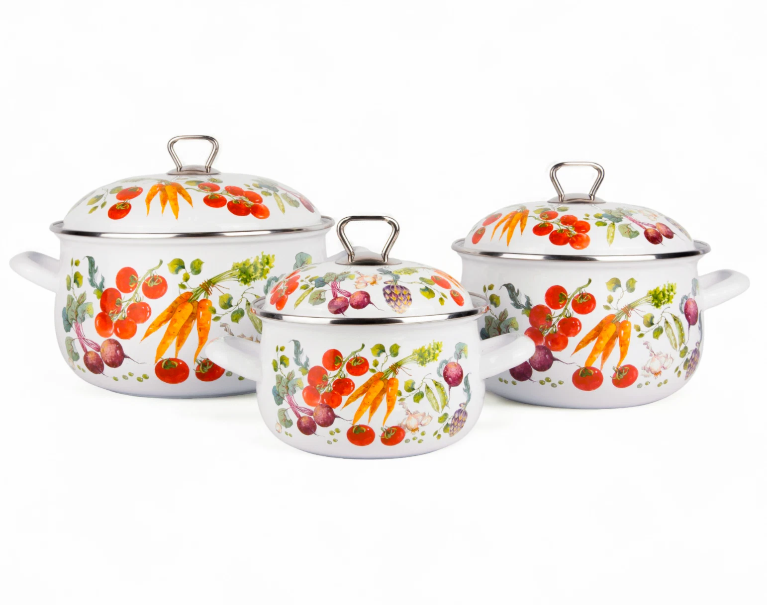 STPGOODS Harvest Enamel Stockpot Vintage Retro Cooking Pot Soup Pot Casserole