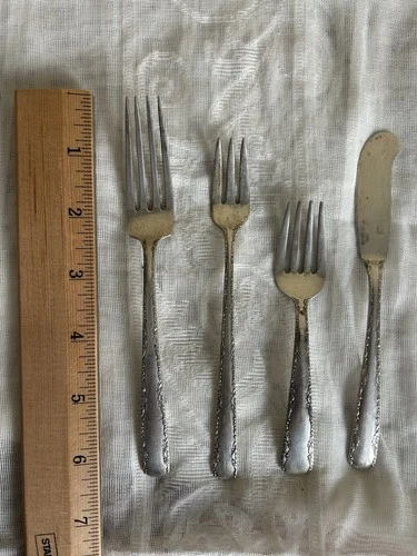 Lot Sterling Silver Gorham Camellia Mixed Lot 94 grams x 4 pieces