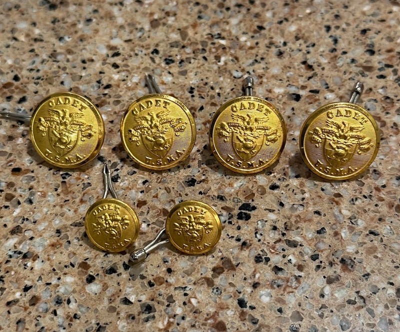 Vintage Rare West Point Military Academy Cadet Uniform Coat Jacket Buttons 1960s