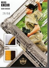 2022 Diamond Kings DK Materials Holo Gold #18 Reiss Knehr /50 - BB