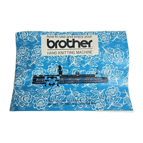 Vintage Brother hand knitting machine instruction manual and pattern study...