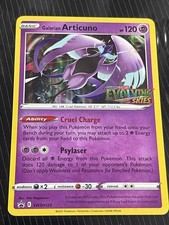 Pokemon Galarian Articuno SWSH123 Holo Prerelease Stamped Black Star Promo on eBay