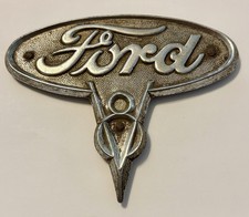 Vintage Original 1930s Ford V8 Hood Emblem Pick Up Truck Hood Side Vintage Original 1930s Ford V8 Hood Emblem Pick Up Truck Hood Side