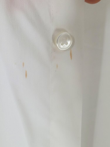 Calvin Klein Dress Shirt Men's L 16 34/35 White Slim Fit Stretch Long Sleeve - Picture 7 of 16