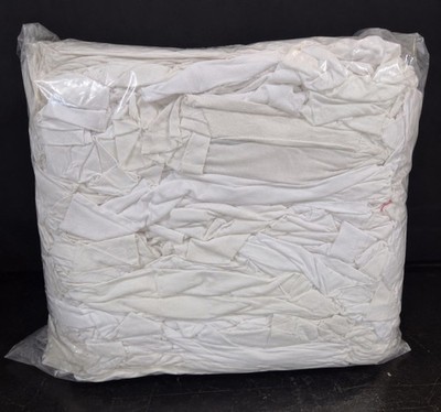10 kg Putzlappen Kattun Cream weiß / Industrieputztücher / Saugstark / Baumwolle