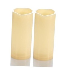 2 Pack 7" Outdoor Flameless Battery Operated Candles with Timer 3 x 7 inch