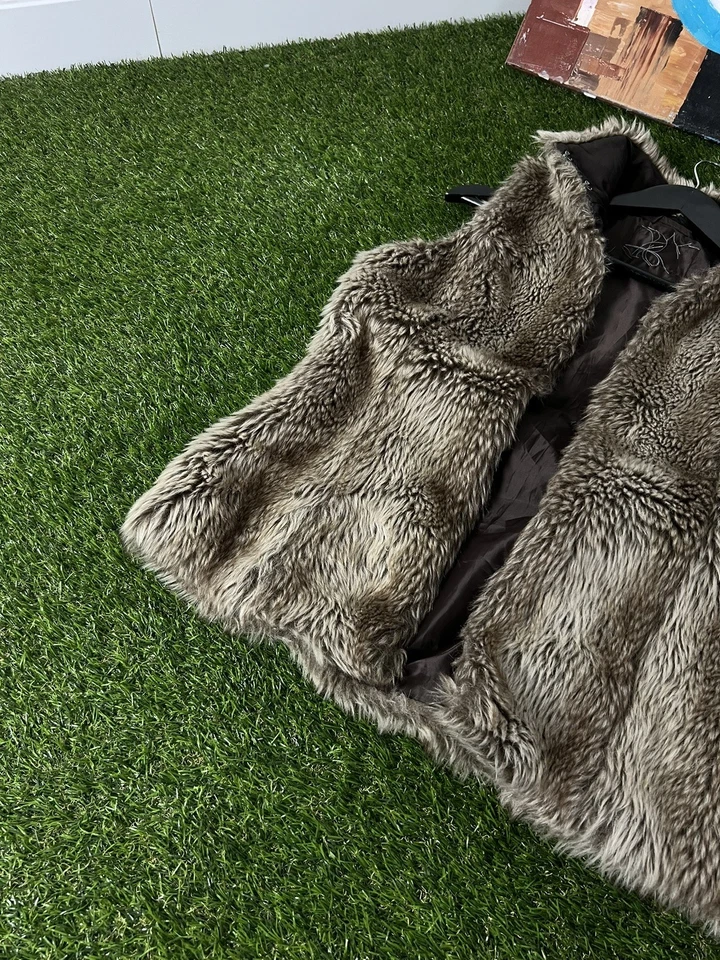 Chaleco De Colección Y2K Fever Penny Lane Talla M Piel Sintética Retro Años 70 Boho Vaquera Western Glam Foto 3 de 4