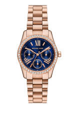 Michael Kors Lexington Rose Gold/Blue Dial 33mm Women's Watch MK4926