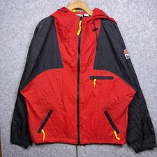 Vintage 90s Marlboro Windbreaker Lightweight Jacket Red Black L