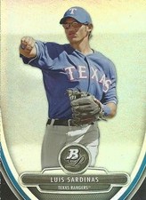 2013 Bowman Platinum Prospects #BPP99 Luis Sardinas RANGERS