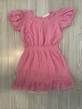 Love Shack Fancy Girls Dress Pink Embroidered LSF kids Dress
