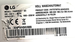 LG F4WR701Y  Waschmaschine - Motor Steuer  Elektronik  Ersatztl mit 1/2 Jahr Gar