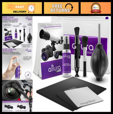 Camera Cleaning Kit - DSLR Lens Cleaner Spray, Brush, Cloths, Wipes Air Blower