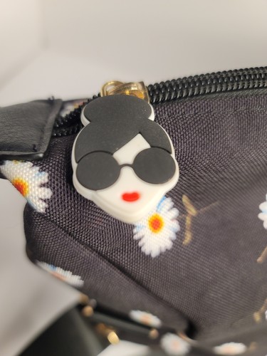 Alice And Olivia By Stacey Bendet Black Floral Weekender Bag - Picture 5 of 7