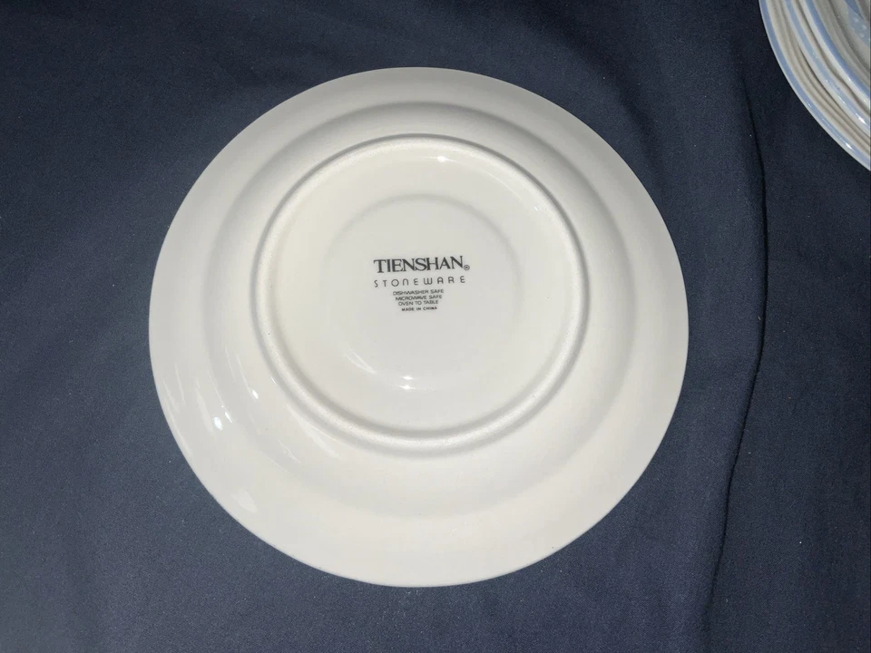 Набор из 4 блюдец Tienshan Theodore Bear ТОЛЬКО 6 1/2 дюйма диаметр - Изображение 4 из 4