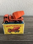 1961 Matchbox Lesney No. 26 Concrete Truck In Original Box Preowned