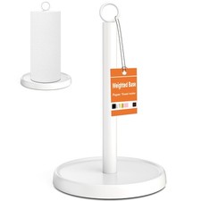 White Towel Holder Countertop, White Kitchen Decor, Stainless Steel, Towel Ho...