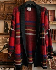 VTG JJ Poole Cosby Sweater Cardigan Womens Large Made in USA