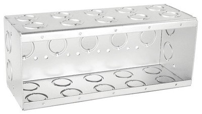 Solid 3-1/2 Inch Deep Five Gang Masonry Box-1 per case