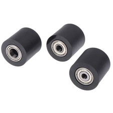 PU Polyurethane Roller With Double Bearing Flat Guide Wheel Diameter 30MM