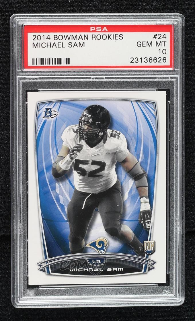 Michael Sam Bowman Rookies #24 Base