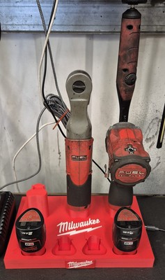 Milwaukee M12 3 Werkzeug + 4 Akkuhalter Halterung Mechaniker Werkzeuge Multitool kompakt