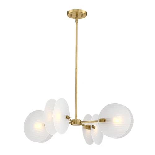 Designers Fountain D311C-4CH Sky Fall 4 Light 28"W Chandelier - Gold - Picture 2 of 6
