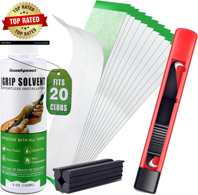 Regripping Fits 20 Golf Clubs Professional Golf Grip Kit, Inlcudes 5 Oz Solvent 
