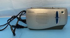 Emerson RP6288 AM/FM Portable Antenna Radio Silver Tested And Working 