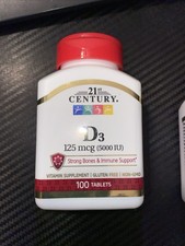 21st Century Vitamin D3 125 mcg 5000 IU Supplement - 100 Ct - Exp 7/28