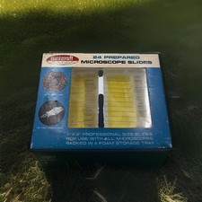 Vintage SKILCRAFT 24 Prepared Microscope Slid...