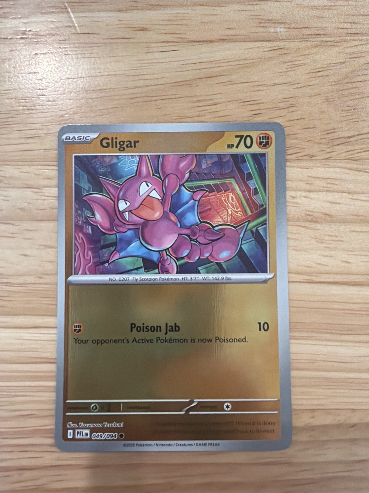 Gligar 049/094 Me02: Phantasmal Flames Reverse Holo