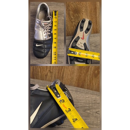 Vintage Total 90 Air Zoom III Cleats Mens Size 10 Black Silver - Picture 10 of 10