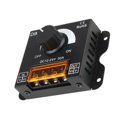 DC 12V-24V 30A Adjustable Brightness PWM Dimming Controller For LED Light Strip