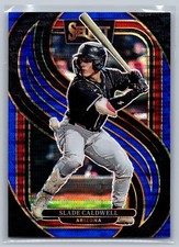 2025 Panini Select #81 Slade Caldwell Blue Pulsar Prizms #/99