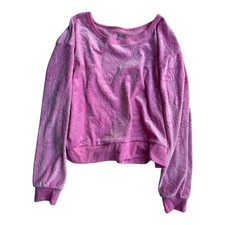 Hello Kitty by Sanrio Pink Embossed Long Sleeve Loungewear Top - Size L