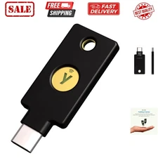 - Multi-Factor authentication MFA Security Key and passkey, Connect via USB-C...