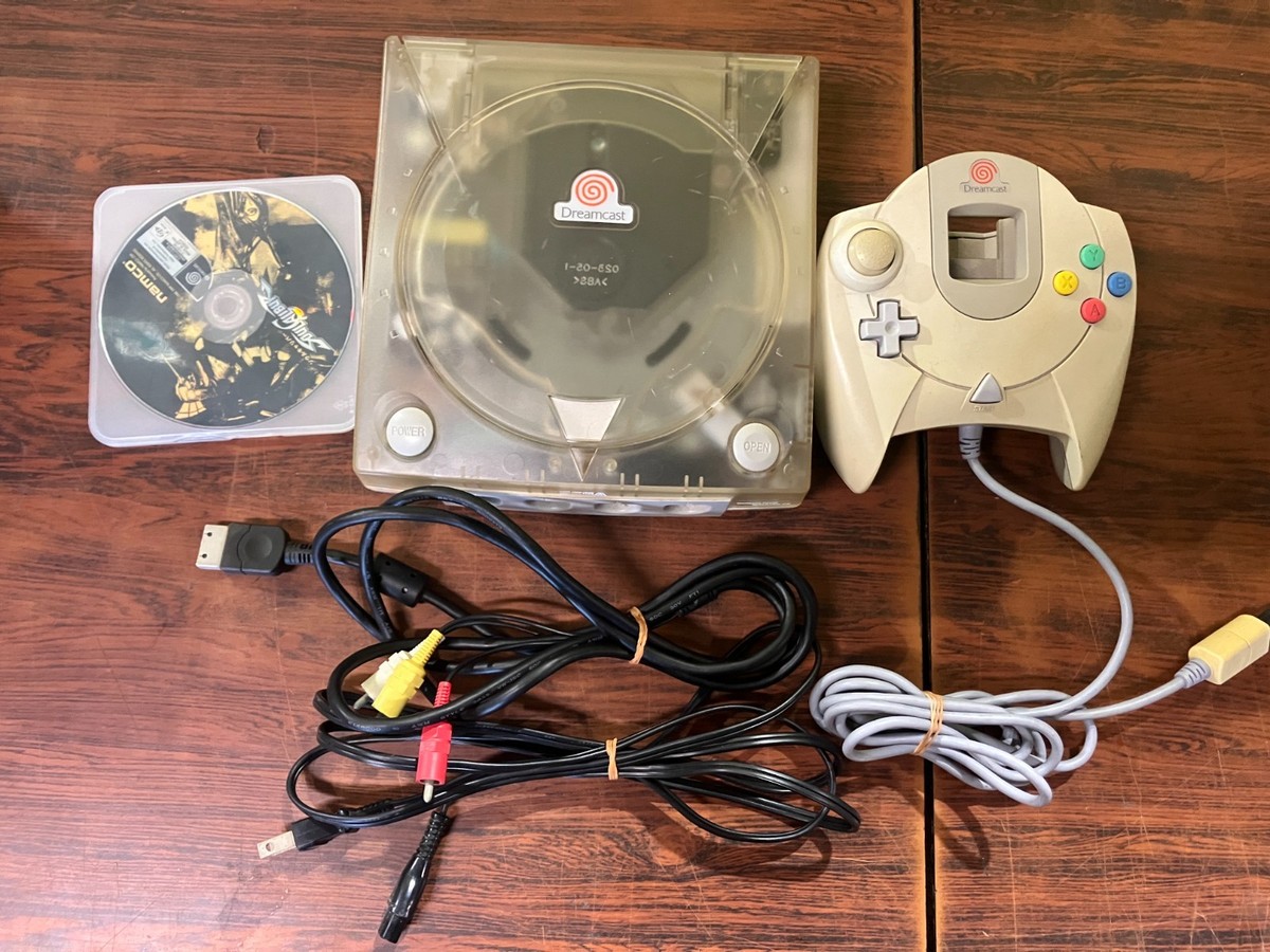 Sega Dreamcast Console HKT-3000 W&frasl; Cotroller HKT-7700 Tested Japan